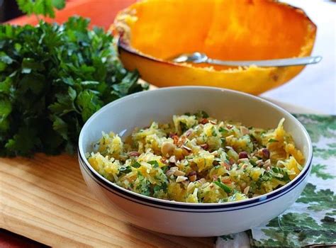 Meatless Monday Spaghetti Squash With Herbs And Hazelnuts Side Dish