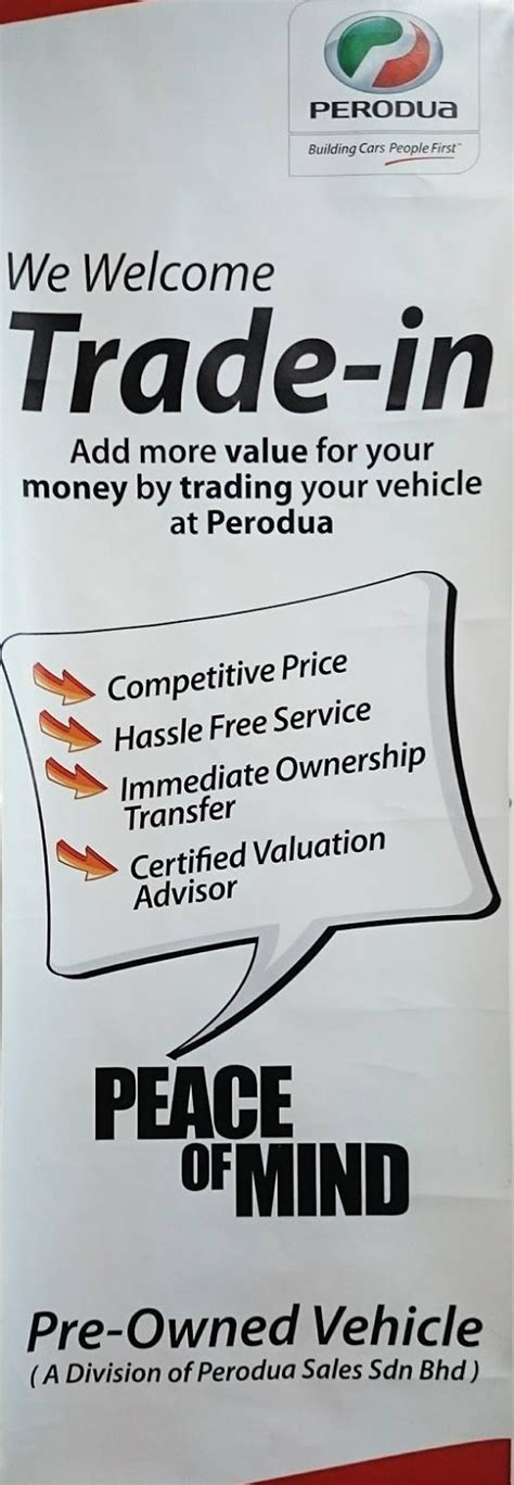 Perodua kuala lumpur, jalan pahang. Trade-In your current car with Perodua POV (pre owned ...