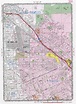 Map of Burbank city, California US. Free large detailed road map Burbank