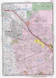 Map of Burbank city, California US. Free large detailed road map Burbank