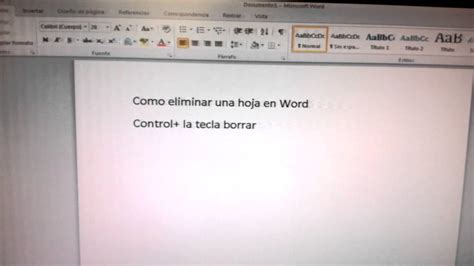 Como Eliminar Hojas Blancas En Word Microsoft Word No Se Puede