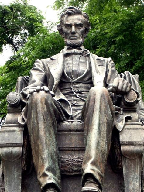 Statue Of Mr Lincoln That Sits In Grant Park In Chicago Illinois