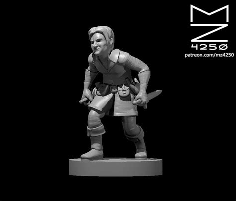 Halfling Rogue Miniature Mz4250 Dandd 5e Dungeons And Etsy In 2022