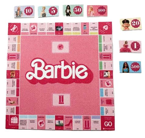 Dolls House Barbie Monopoly Board Game Miniature Toy Shop Store