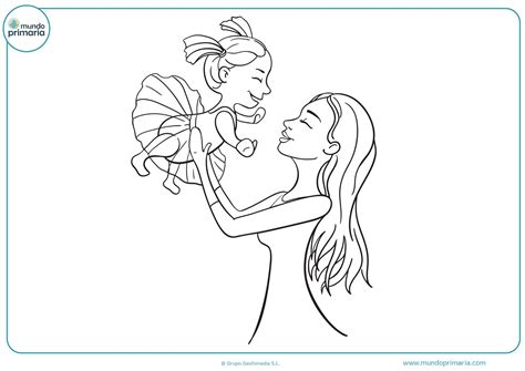 Dibujos Del Día De La Madre Para Colorear ️ Fáciles And Bonitos Especie