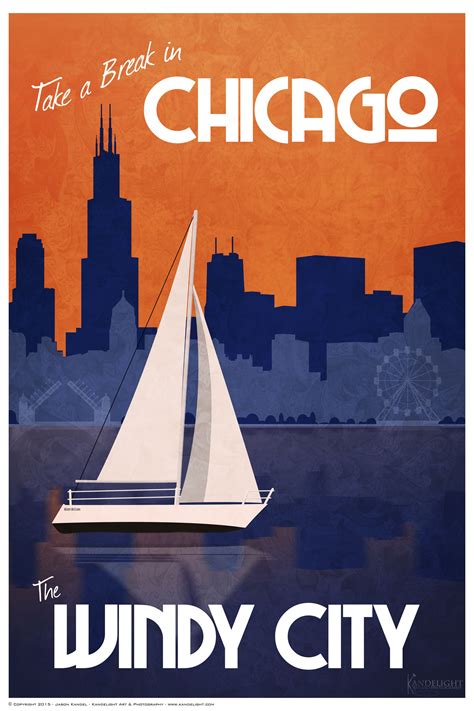 New Chicago Poster Chicago Poster Travel Posters Vintage Postcards