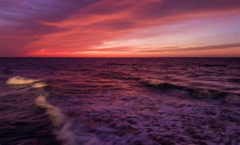 Free Images Horizon Afterglow Body Of Water Sea Red