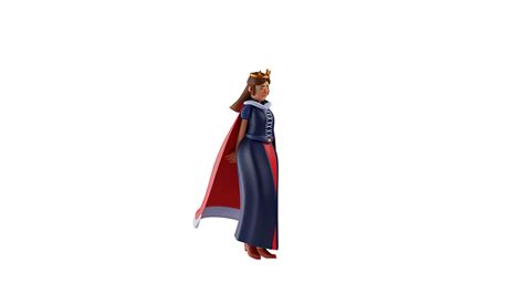 3d Illustration Sad Princess 3d Cartoon Character Beautiful Royal Princess Lowered Her Head