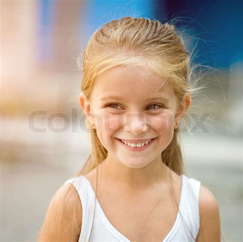 Beautiful Liitle Girl Stock Image Colourbox