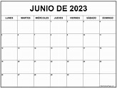 junio de 2023 calendario gratis | Calendario junio