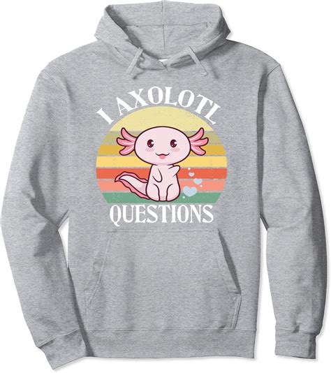 Nosbei Questions Funny Axolotl Costume For Axolotl Lovers Pullover