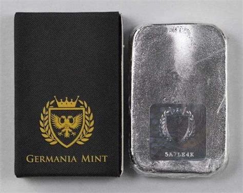 Germania Mint 100 Gram 9999 Silver Ingotbar Matthew Bullock Auctioneers