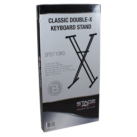 Classic Double X Keyboard Stand Sps110ks Blastking