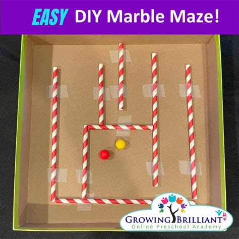 Easy Preschool Diy Marble Maze Growing Brilliant