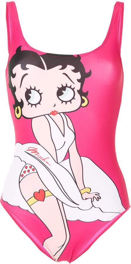 Moschino Betty Boop One Piece Colorful Swimwear Betty Boop Colorful