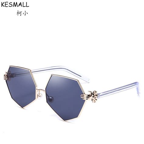 kesmall 2018 sunglasses men women irregular polygon sunglass men brand designer gafas uv400