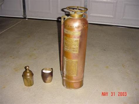 For a fully or partially charged cylinder, call the fire department and see if they'll let you. Polishing Old Brass Fire Extinguishers