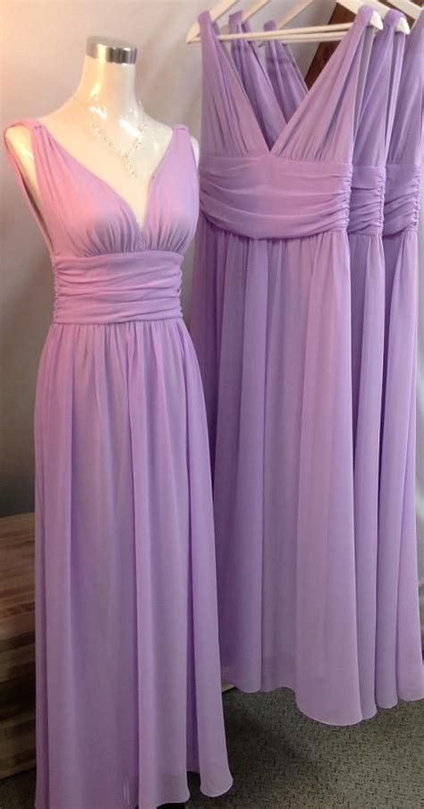 Lilac Bridesmaid Gownpretty Prom Dresseschiffon Prom Gownsimple