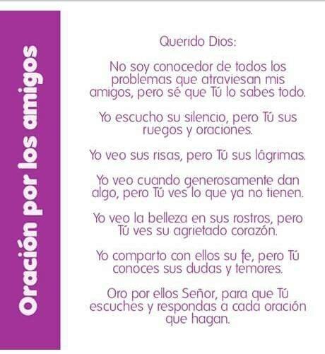 OraciÓn Por Los Amigos Inspirational Prayers Ak47 Andrea God