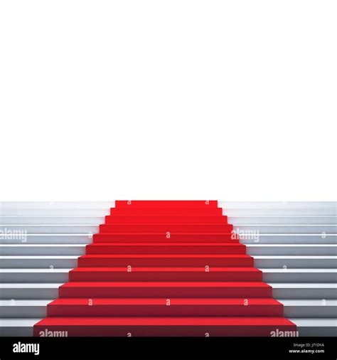 Stairs With Red Carpet Stock Photo Alamy