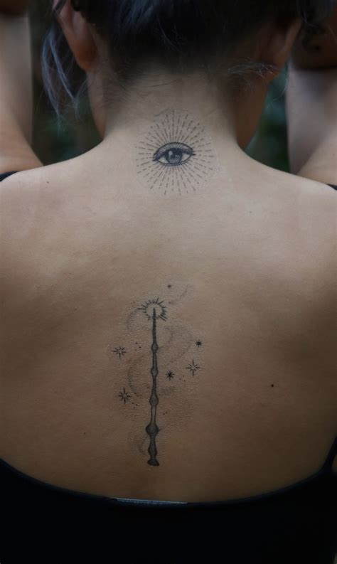 Elder Wand Harry Potter Magic Temporary Tattoo - Etsy