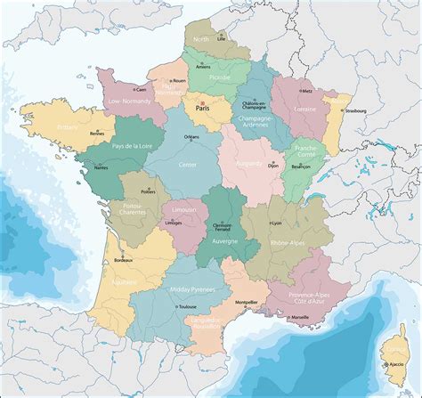 Mappa Della Francia Informazioni Generali Cartina Dati Europa