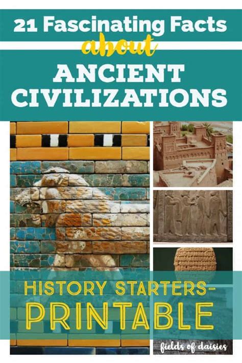 21 Fascinating Facts About Ancient Civilizations Printable Fields