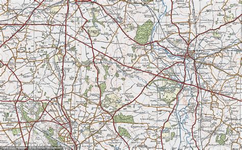 Historic Ordnance Survey Map Of Hints 1921 Francis Frith