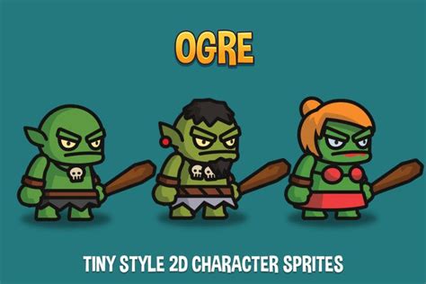 Ogre Tiny Style 2d Character Sprites In 2022 2d