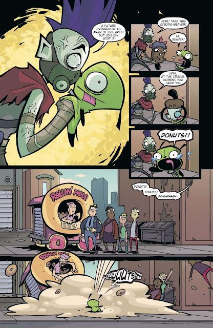 Nickalive First Look At Oni Press Invader Zim Quarterly Gir S Big Day