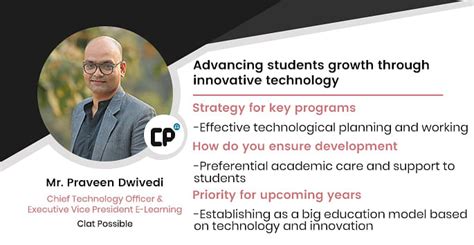 Clat Possible Mr Praveen Dwivedi Chief Technology Officer