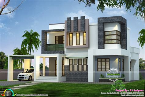 1938 Sq Ft Modern Contemporary House Kerala Home Design And Floor