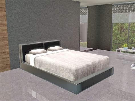The Sims Resource Bedsroom Cedar Double Bed