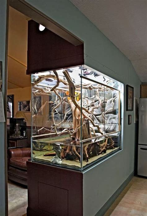 22 Spectacular Room Dividers With Modern Aquarium Home Design And