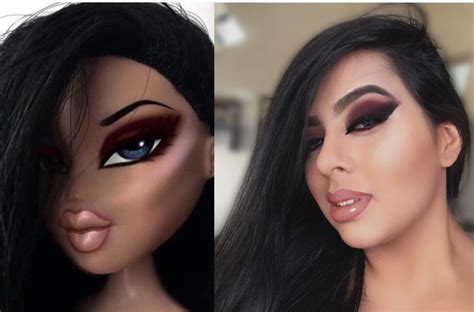 bratz challenge💥 manjeline💥 bratz bratzdolls bratzmakeup bratzchallenge bratz doll makeup