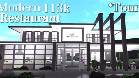 Modern Restaurant Tour Bloxburg 113k IiEsprexo YouTube