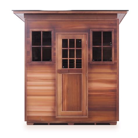4 Person Outdoor Hybrid Sauna With Slope Roof Sapphire Series