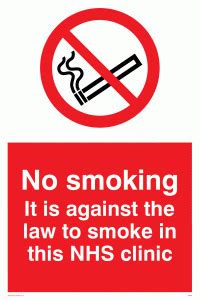 Smoking bans in public places started to be implemented in the 1980s. no smoking. it is against the law to smoke in this nhs ...
