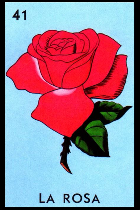 buy la rosa la lotería card see inside all 54 mexicana loteria cards with translations and