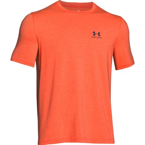 Under Armour Mens Orange Charged Cotton Sportstyle T Shirt