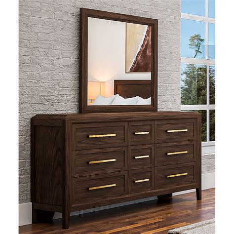 Aamerica Bryson Brnsz5500 Transitional 9 Drawer Dresser With Removeable