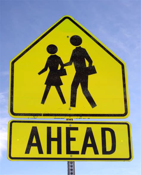 Crosswalk Ahead Sign Picture Free Photograph Photos Public Domain