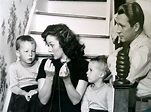 Susan Hayward with husband Jess Barker and their twin sons in 2024 ...