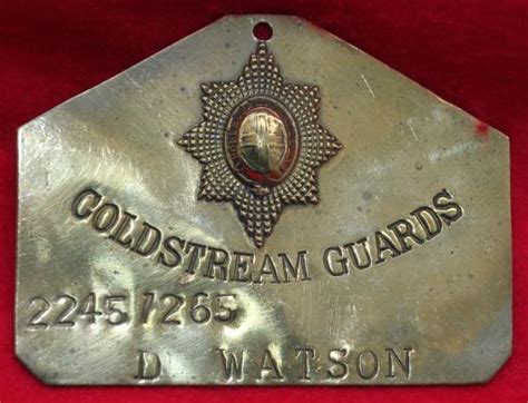 British Army Badges Coldstream Guards Bedplate