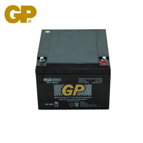 Genuine Gp 12v 26ah Rechargeable Sealed Lead Acid Battery Gpp12260