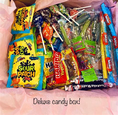 Deluxe Candy Care Package Snack Box Candy Box Kids Candy Etsy