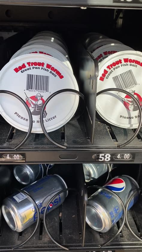 Our Big Worms Fishin Bait Vending Machine Is Freshly Stocked With