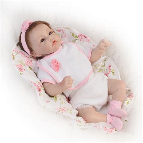 12 Cloth Body Reborn Baby Girl 20 Realistic Baby Dolls Silicone