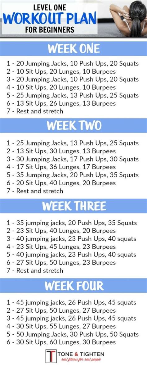 One Month Workout Plan For Beginners Follow The Link For Video