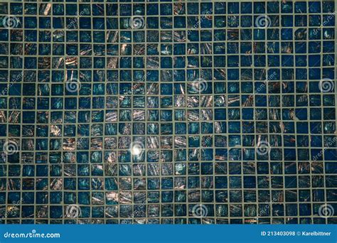 A Pool With Blue Ceramic Tiles And Water Ripple Effect Refection Of Blue Water In Swimming Pool